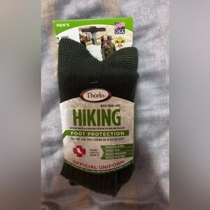 Thorlos Men’s Hiking Crew Socks Large KX13 THOR-LON Cushion Olive Green USA